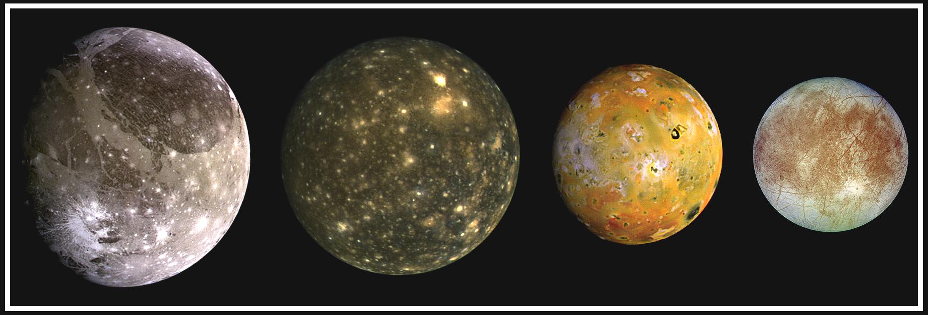 ganymede callisto io and europa