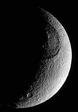 Giant crater on Tethys