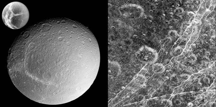The surface of Dione