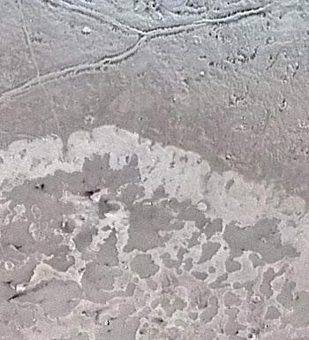 The northern margin of Triton's ice cap
