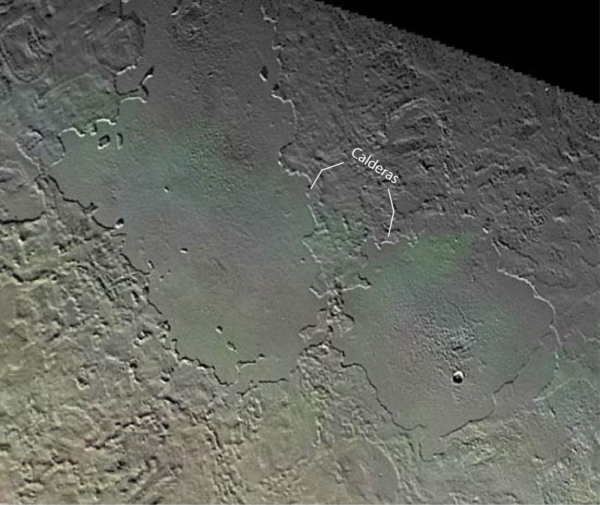 The flooded volcanic plains of Triton